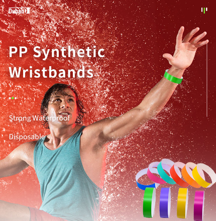 100Pcs Waterproof Wristband Disposable Paper Wristbands swimming party resort hand sticker label